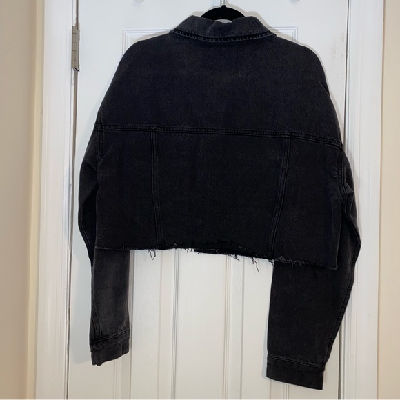 Pacsun Cropped Jean Jacket - M/L - Picture 2 of 3